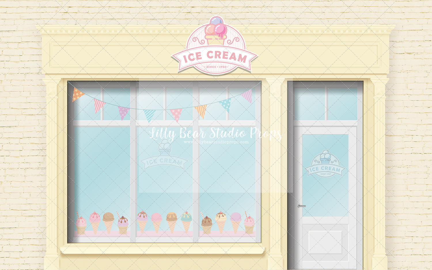Ice Cream Gelateria Yellow