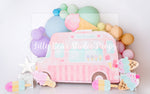 Ice Cream Truck - Lilly Bear Studio Props, creamy ice cream, ice cream, ice cream balloons, ice cream cart, ice cream gelato, Ice cream parlor, ice cream parlour, ice cream shop, ice cream shoppe, ice cream stand, ice cream truck