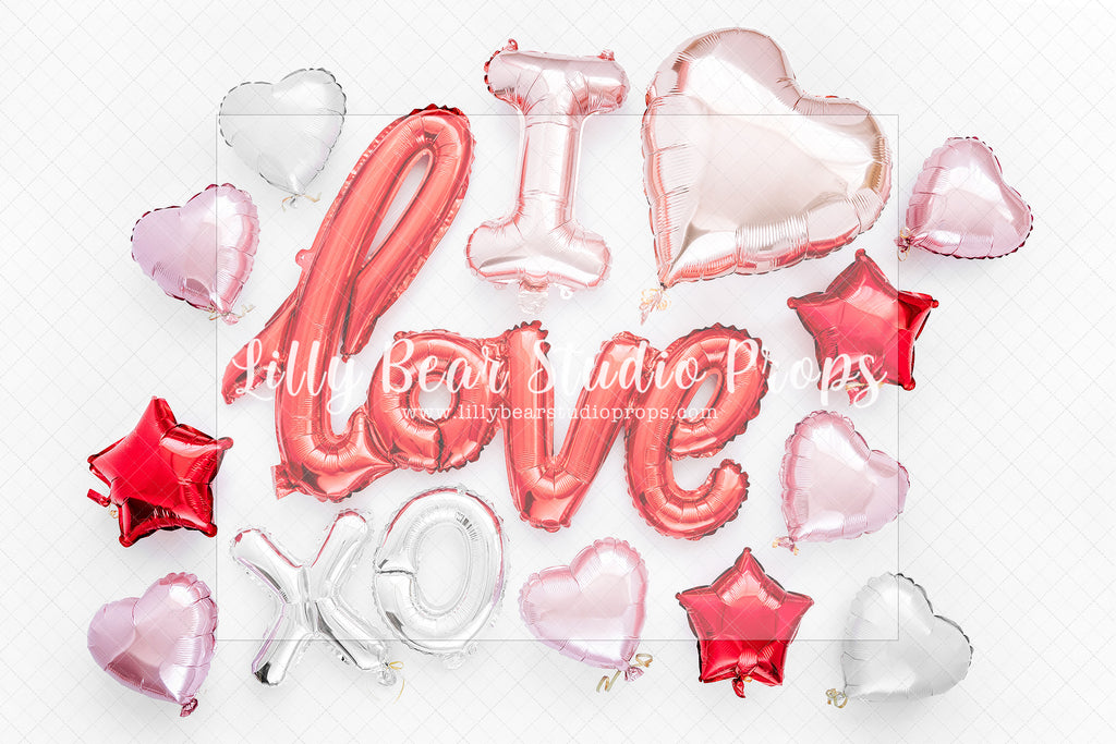 I love XO - Lilly Bear Studio Props, all my heart, balloon hearts, be still my heart, candy hearts, cupid, FABRICS, girl, girls, heart, heart flowers, heart love, heart of gold, hearts, hearts and arrows, hearts bokeh, i love you, love, love is in the air, love shop, love wall, pastel hearts, pattern hearts, pink, pink balloon heart, pink heart, pink heart wall, pink hearts, valentine, valentines, valentines balloons, valentines day