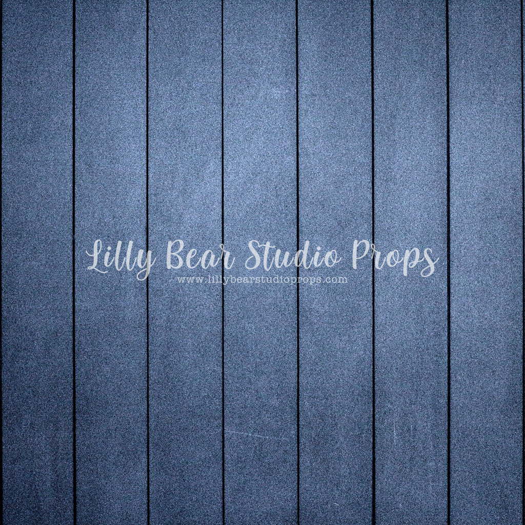 Indigo Vertical Wood Planks Floor by Lilly Bear Studio Props sold by Lilly Bear Studio Props, blue - blue texture wood