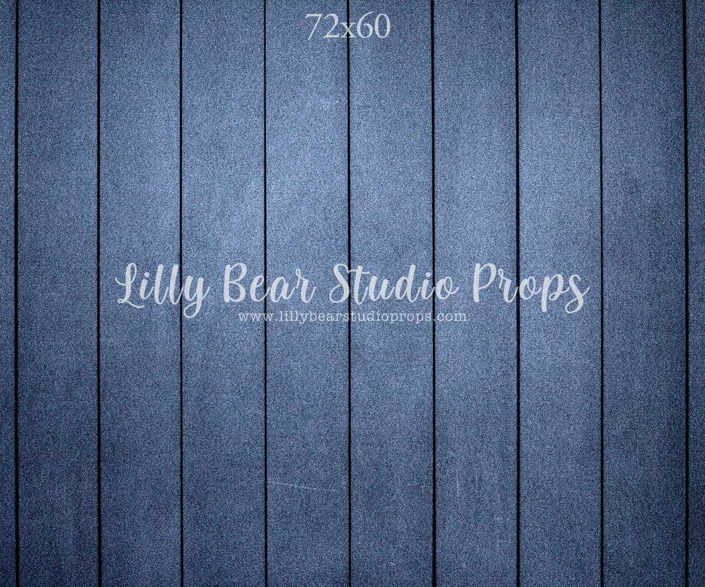 Indigo Vertical Wood Planks Floor by Lilly Bear Studio Props sold by Lilly Bear Studio Props, blue - blue texture wood