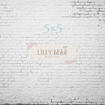 Industry White Brick Wall by Lilly Bear Studio Props sold by Lilly Bear Studio Props, brick - distressed - FLOORS - wal