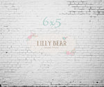 Industry White Brick Wall by Lilly Bear Studio Props sold by Lilly Bear Studio Props, brick - distressed - FLOORS - wal