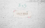 Industry White Brick Wall by Lilly Bear Studio Props sold by Lilly Bear Studio Props, brick - distressed - FLOORS - wal