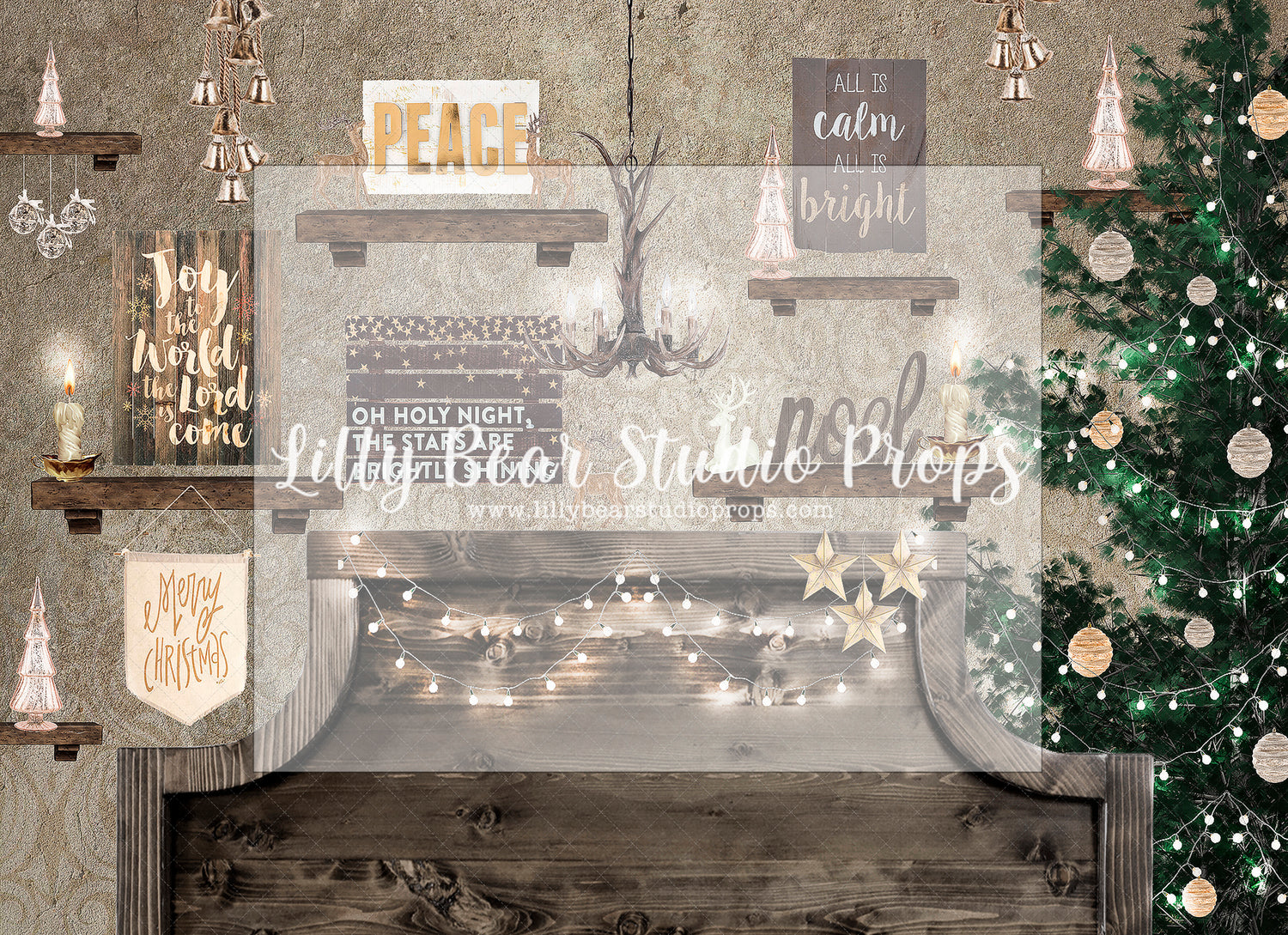 In My Holiday Dreams - Lilly Bear Studio Props, christmas, Cozy, Decorated, Festive, Giving, Holiday, Holy, Hopeful, Joyful, Merry, Peaceful, Peacful, Red & Green, Seasonal, Winter, Xmas, Yuletide