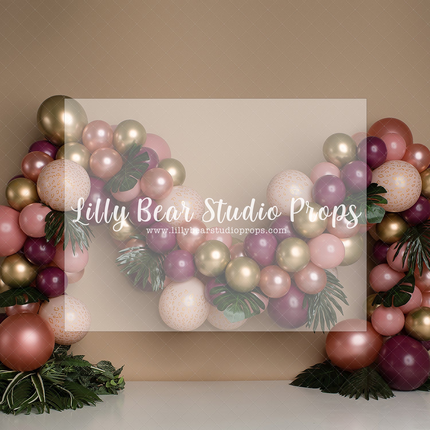 In the Pink Jungle by E Newton - Lilly Bear Studio Props, into the jungle, island jungle, jungle, jungle animals, jungle balloon wall, jungle balloons, jungle book, jungle first birthday, jungle island, jungle leaves, jungle one, jungle palms, jungle party, jungle safari party, jungle vines, jungle wall, little wild one, metalic balloons, metallic balloon, metallic balloons, welcome to the jungle, wild jungle, wild one, wild one girl