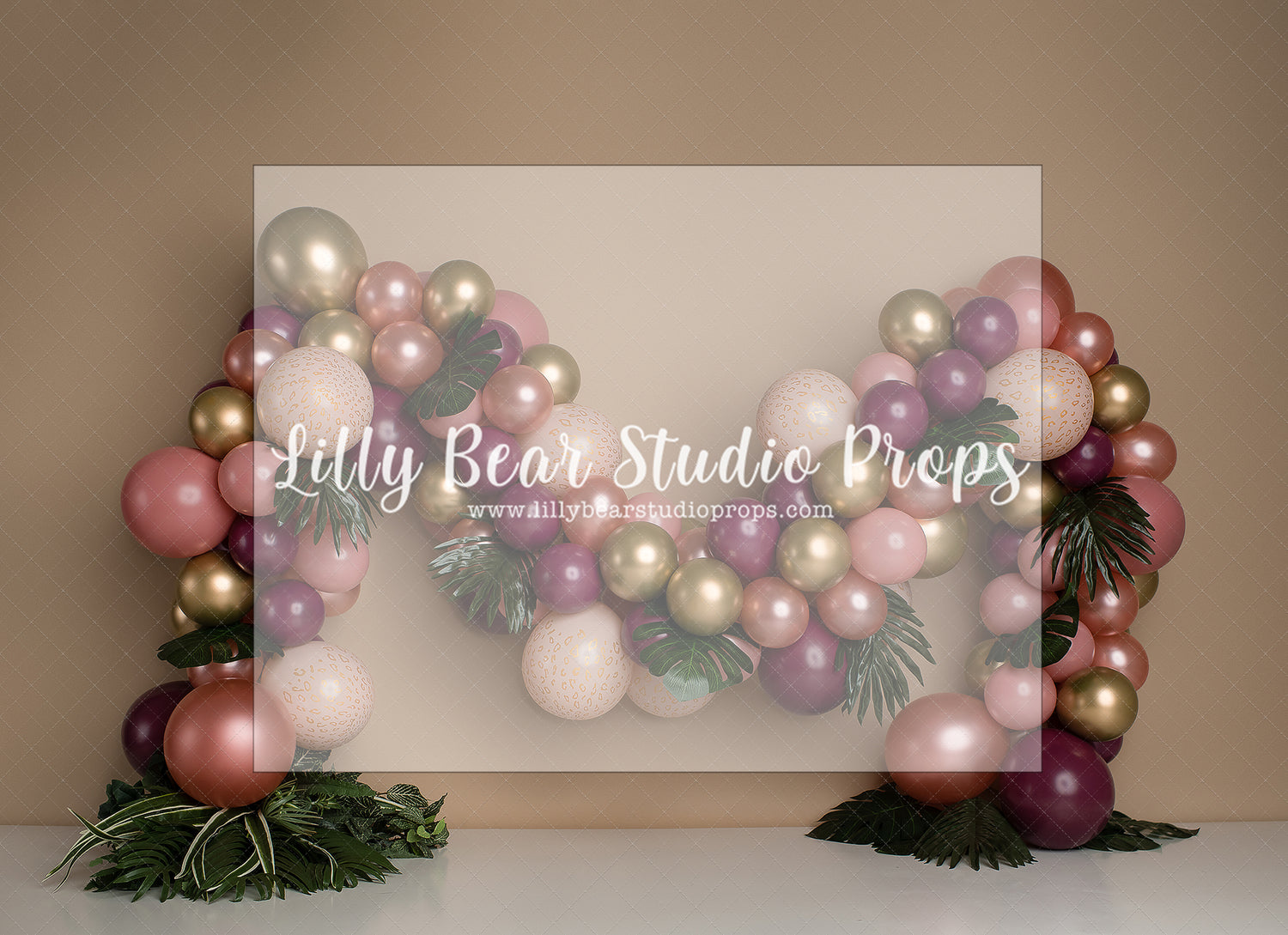 In the Pink Jungle by E Newton - Lilly Bear Studio Props, into the jungle, island jungle, jungle, jungle animals, jungle balloon wall, jungle balloons, jungle book, jungle first birthday, jungle island, jungle leaves, jungle one, jungle palms, jungle party, jungle safari party, jungle vines, jungle wall, little wild one, metalic balloons, metallic balloon, metallic balloons, welcome to the jungle, wild jungle, wild one, wild one girl