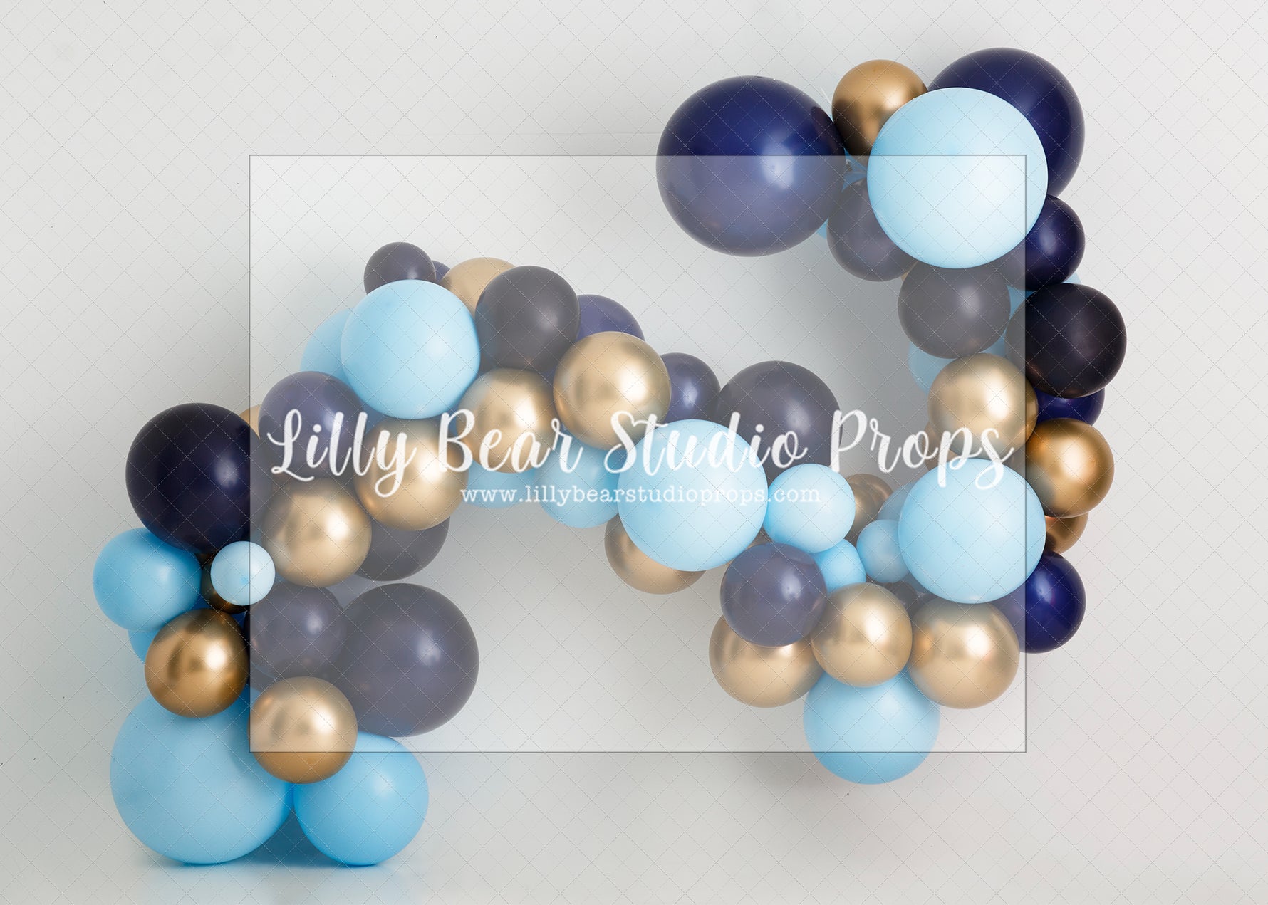 It's Navy Baby - Lilly Bear Studio Props, balloon, balloon garland, cake smash, Fabric, FABRICS, floral, girl, gold, gold and pink, gold balloons, navy, navy blue, navy floral, navy flowers, navy gold pink, pink, pink balloons, pink floral, pink flower, pink flowers, vintage, vintage floral, white balloons, Wrinkle Free Fabric