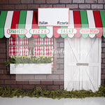 Italian Eatery by Angelica Knowland - Lilly Bear Studio Props, chef pasta, italian pizza, pasta, pasta sauce, pink, pizza, pizza parlor, pizza party, pizza pizza, pizza shop, pizza store, pizzaria