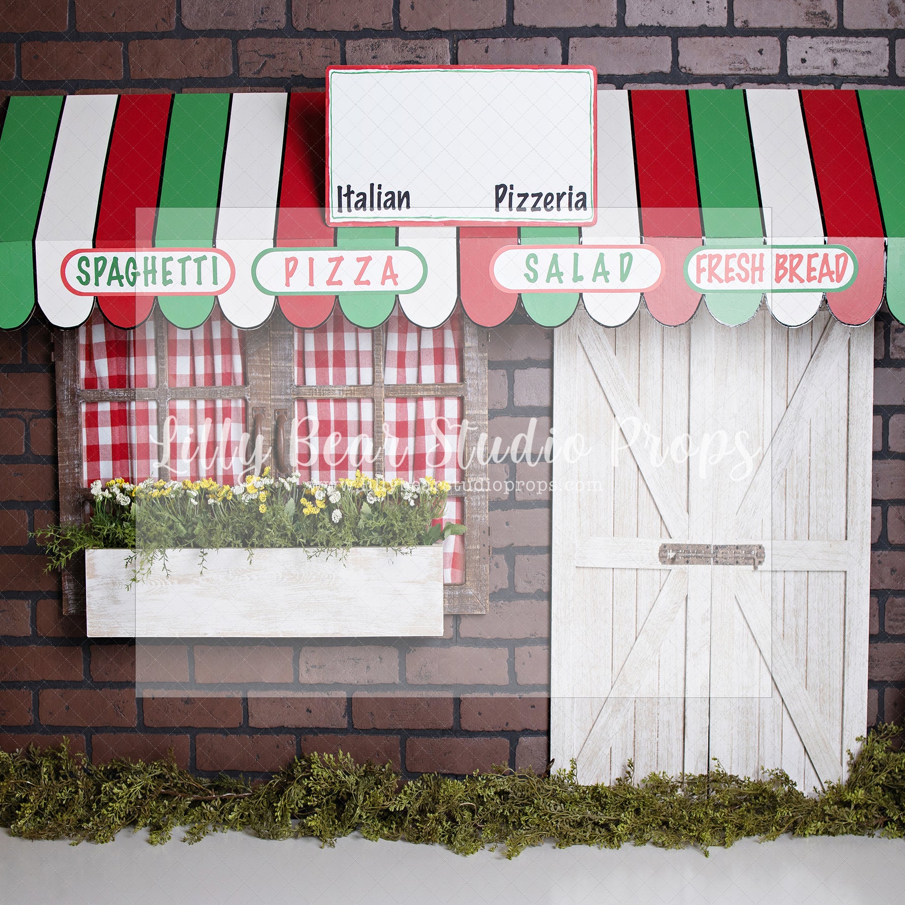 Italian Eatery by Angelica Knowland - Lilly Bear Studio Props, chef pasta, italian pizza, pasta, pasta sauce, pink, pizza, pizza parlor, pizza party, pizza pizza, pizza shop, pizza store, pizzaria