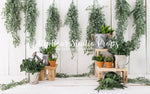 Ivy & Succulent by Lilly Bear Studio Props sold by Lilly Bear Studio Props, blue floral - blue flower - blue flowers