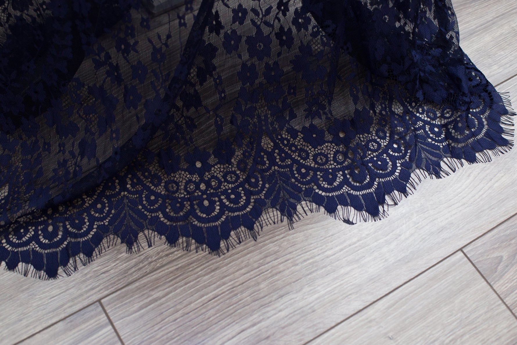 Long Sleeve Navy Lace Maternity Gown by Lilly Bear Studio Props sold by Lilly Bear Studio Props, dress - lace dress - l