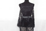 Black Lace Dress - Off Shoulder by Lilly Bear Studio Props sold by Lilly Bear Studio Props, dress - lace dress - lace m