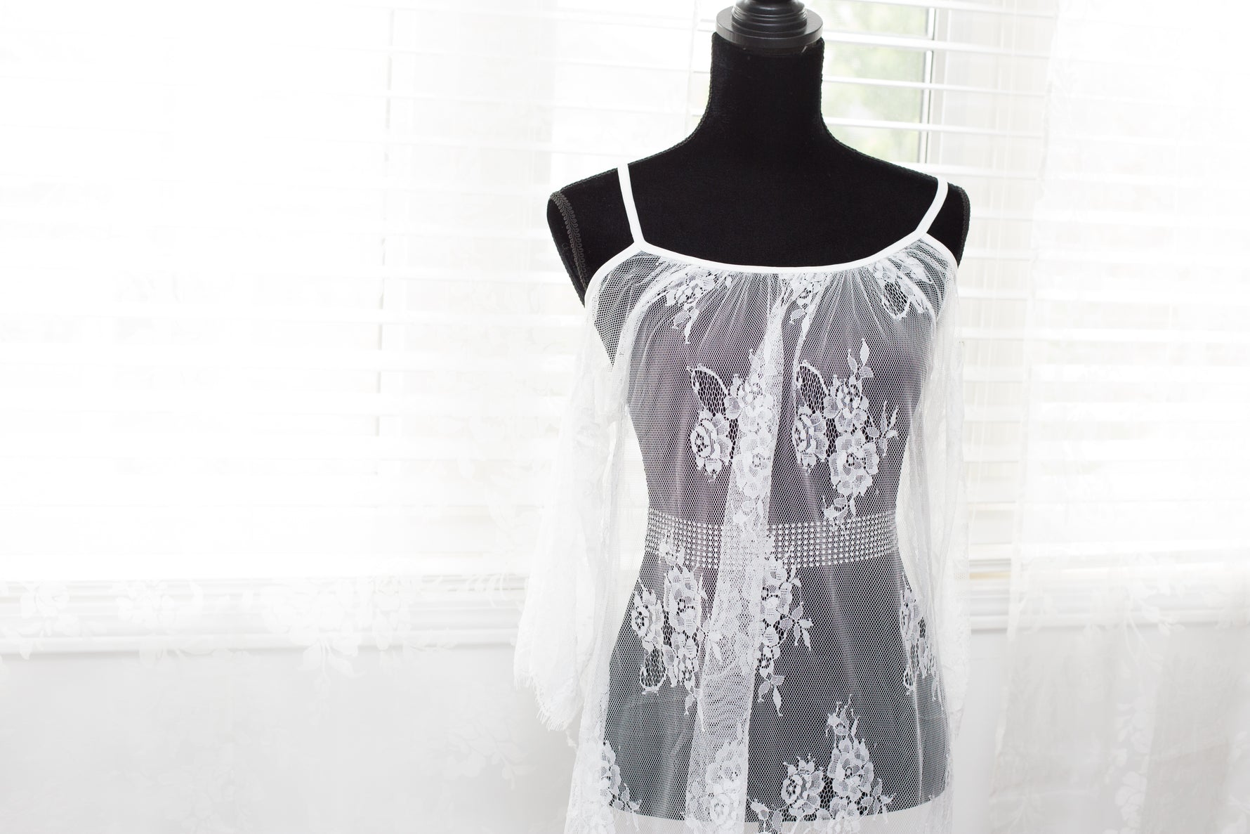 White Lace Dress - Off Shoulder by Lilly Bear Studio Props sold by Lilly Bear Studio Props, dress - lace dress - lace m