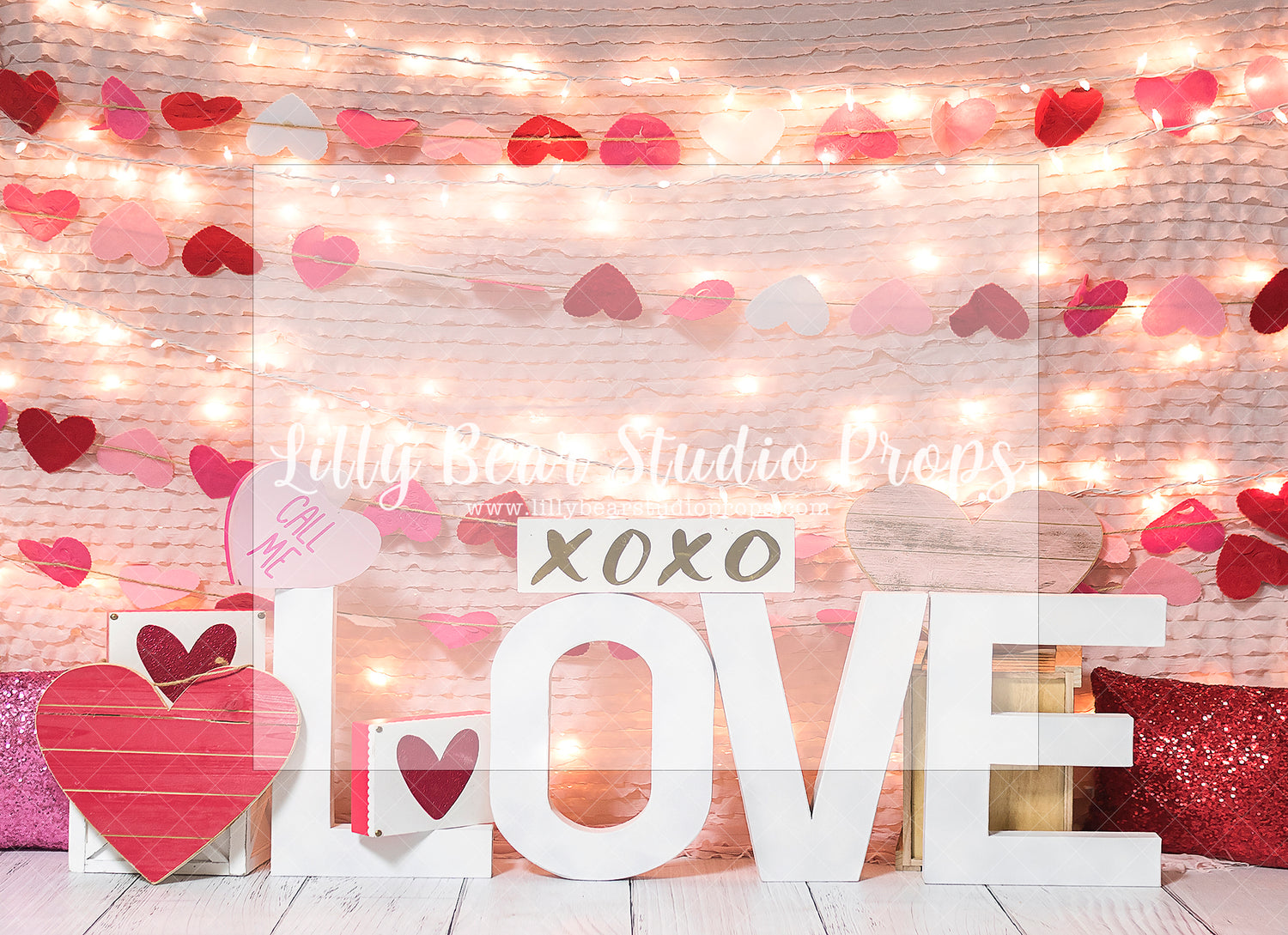 HEARTS ON A STRING - Lilly Bear Studio Props, arrow heart, arrows, balloons, clear balloons, clouds, cupids arrow, door, door wall, doors, doorway, FABRICS, girl, girl balloons, gold balloons, heart, heart brick, hearts and arrows, love balloon, paper airplanes, paper planes, pink clouds, pink doors, valentine, valentine clouds, valentine doors, valentine's card, valentines, valentines day