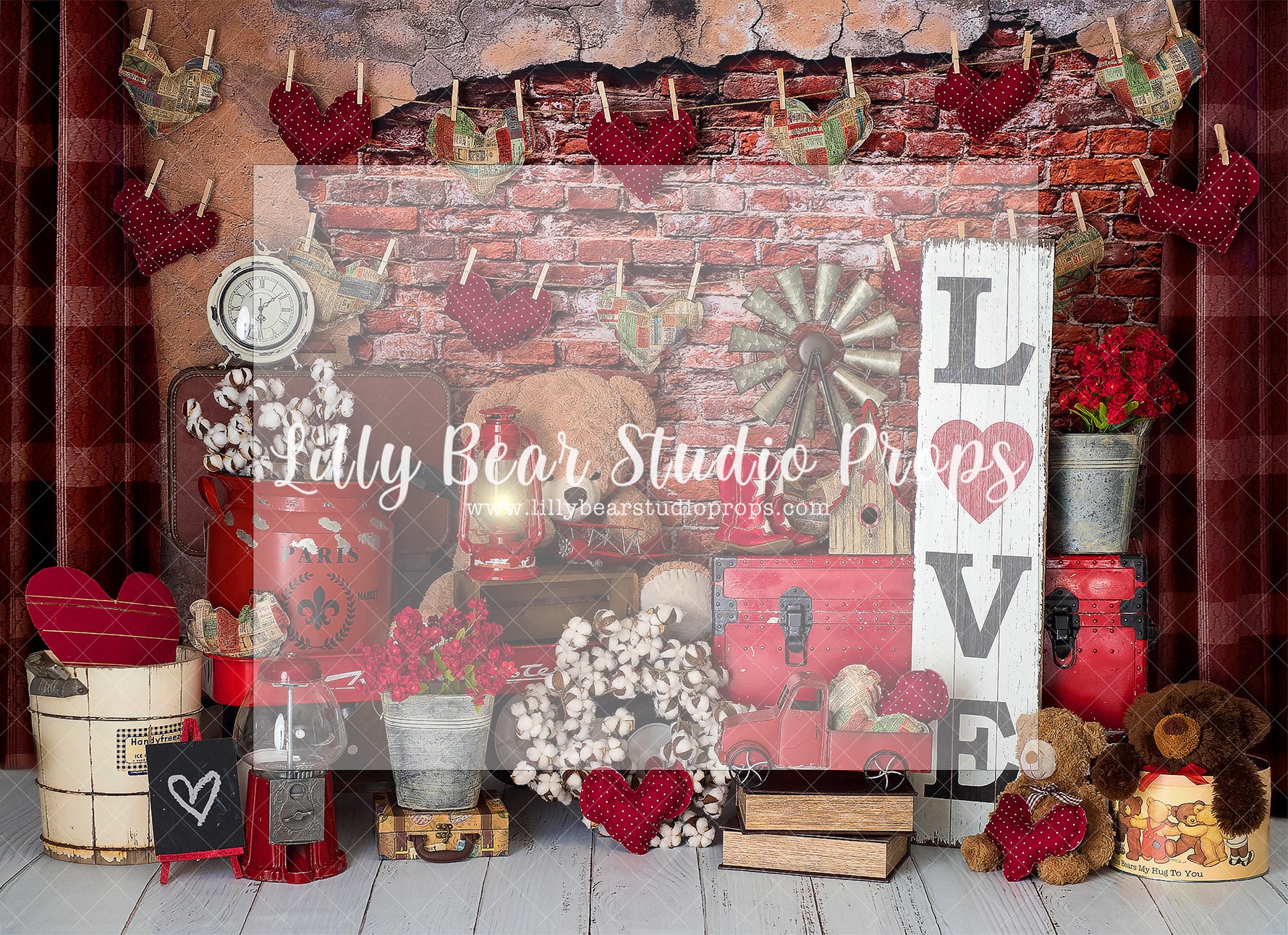 I LOVE YOU BEARY MUCH - Lilly Bear Studio Props, arrow heart, arrows, balloons, clear balloons, clouds, cupids arrow, door, door wall, doors, doorway, FABRICS, girl, girl balloons, gold balloons, heart, heart brick, heart gems, heart marquee, hearts and arrows, love balloon, paper airplanes, paper planes, pink clouds, pink doors, teddy bear, teddy bear love, valentine, valentine clouds, valentine doors, valentine's card, valentines, valentines day