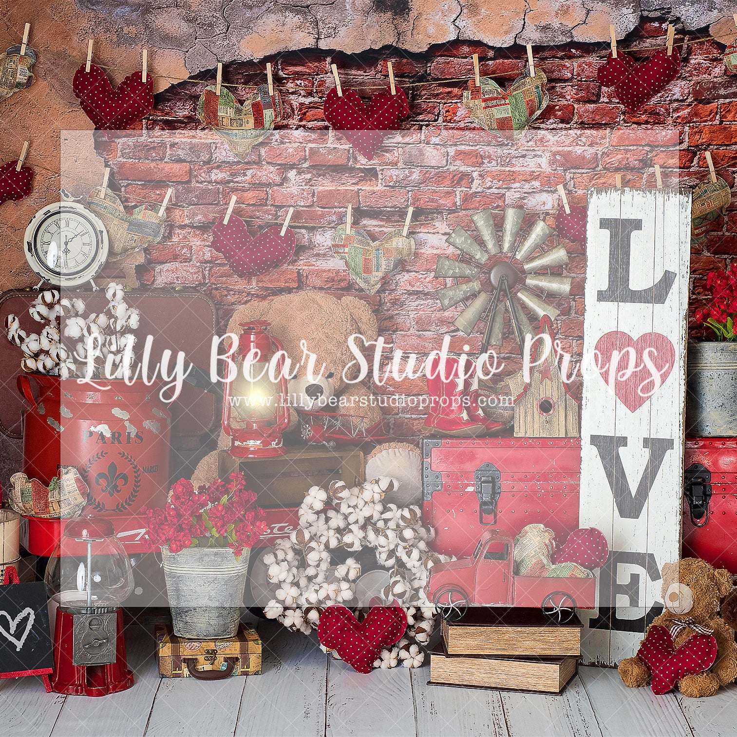I LOVE YOU BEARY MUCH - Lilly Bear Studio Props, arrow heart, arrows, balloons, clear balloons, clouds, cupids arrow, door, door wall, doors, doorway, FABRICS, girl, girl balloons, gold balloons, heart, heart brick, heart gems, heart marquee, hearts and arrows, love balloon, paper airplanes, paper planes, pink clouds, pink doors, teddy bear, teddy bear love, valentine, valentine clouds, valentine doors, valentine's card, valentines, valentines day
