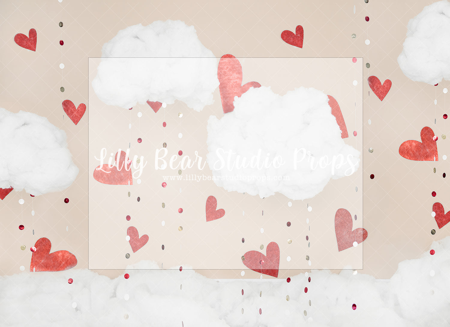 SEALED WITH A KISS - Lilly Bear Studio Props, balloon wall, black and red, black and red balloons, blush roses, blushing, candles, clouds, FABRICS, flower garden, girl, hanging flowers, headboard, hearts, love is sweet, mustache, paper flower wall, paper flowers, pink rose, pink roses, raining hearts, valentine, valentine backdrop, valentine cards, valentine clouds, valentine wall, valentines, valentines day