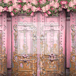 GATES OF SPRING - Lilly Bear Studio Props, arrow heart, arrows, balloons, clear balloons, cupids arrow, door, door wall, doors, doorway, FABRICS, girl, girl balloons, gold balloons, heart, hearts and arrows, love balloon, pink clouds, pink doors, valentine, valentine bed, valentine doors, valentine letter, valentine's card, valentines, valentines day