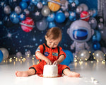 A Cosmic Party - Lilly Bear Studio Props, astro, astronaut, austronaut, boys, galaxy, galaxy space, hand painted, night sky, outerspace, planet, planetarium, planets, pluto, saturn, sky, space, space and stars, spacecraft, spaceship, star, stardust, stars, universe, white spaceship