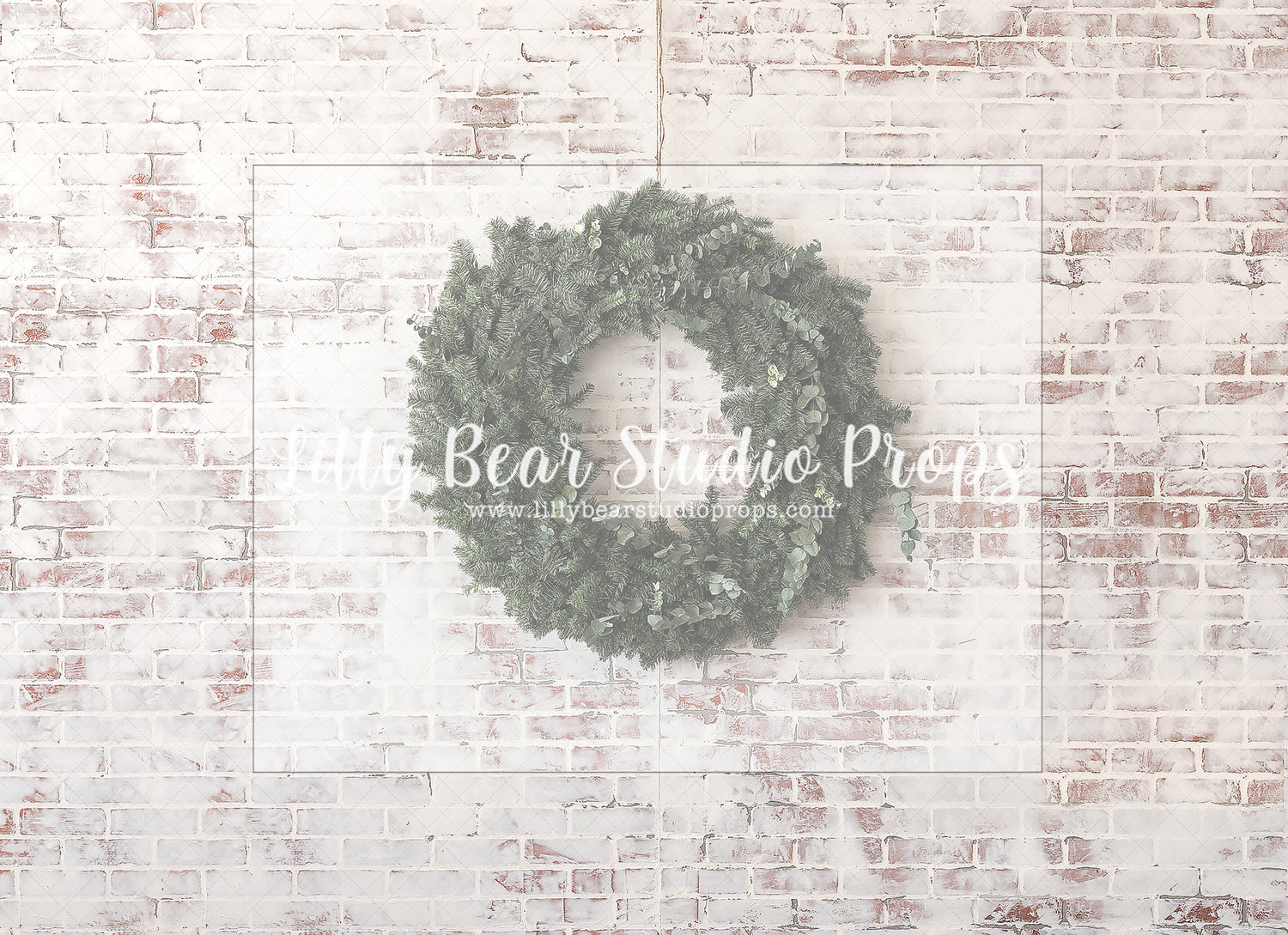 Jackeline's Wreath - Lilly Bear Studio Props, christmas, Cozy, Decorated, Festive, Giving, Holiday, Holy, Hopeful, Joyful, Merry, Peaceful, Peacful, Red & Green, Seasonal, Winter, Xmas, Yuletide