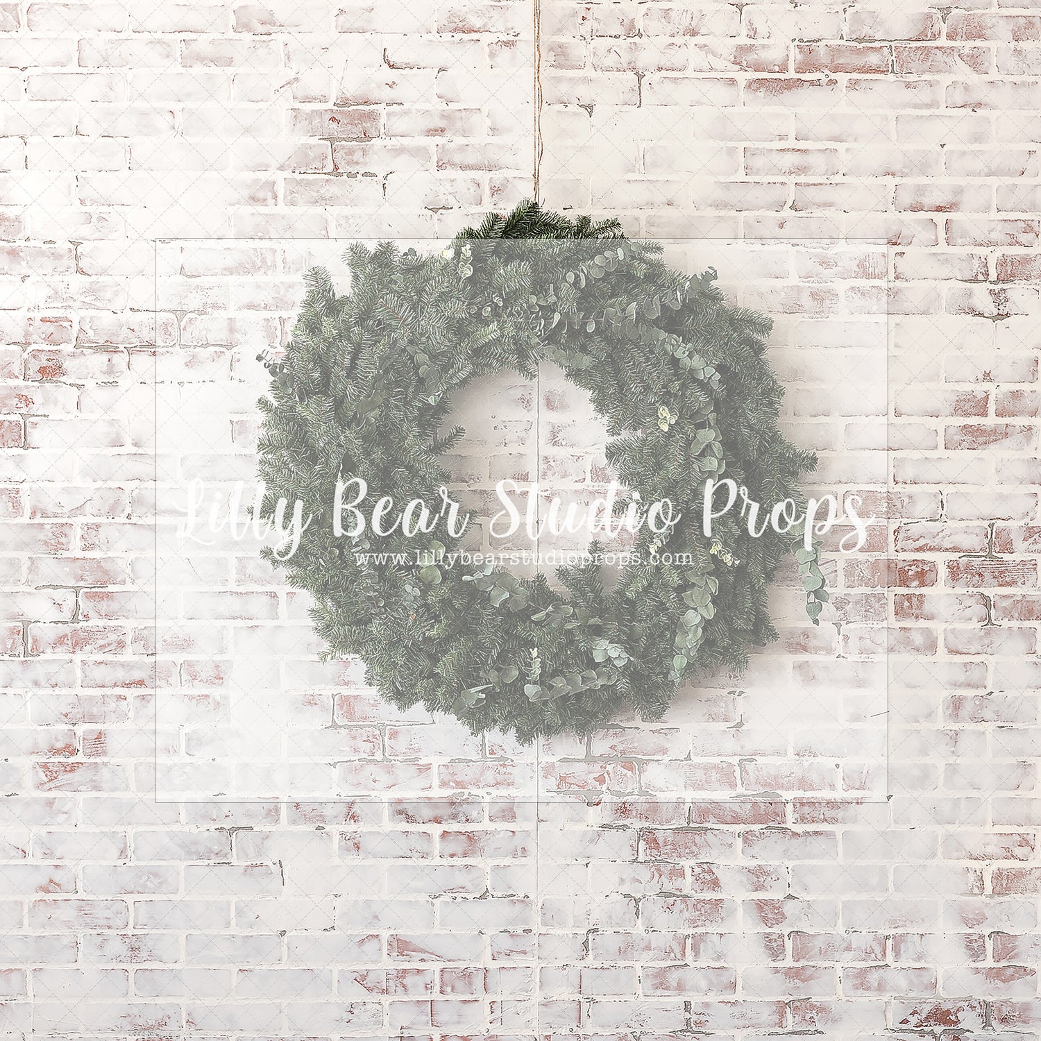 Jackeline's Wreath - Lilly Bear Studio Props, christmas, Cozy, Decorated, Festive, Giving, Holiday, Holy, Hopeful, Joyful, Merry, Peaceful, Peacful, Red & Green, Seasonal, Winter, Xmas, Yuletide