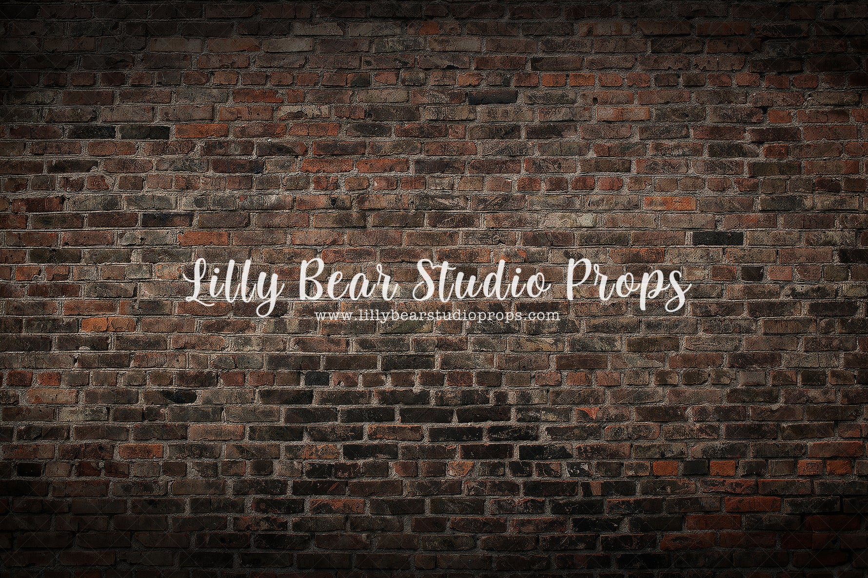 Jericho Brick by Lilly Bear Studio Props sold by Lilly Bear Studio Props, backdrop - black brick - cream brick - distre