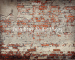 Jersey Brick Wall by Lilly Bear Studio Props sold by Lilly Bear Studio Props, brick - Brick Wall - cracked brick wall
