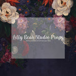 Jewel Floral - Lilly Bear Studio Props, fine art, floral, girls, hand painted