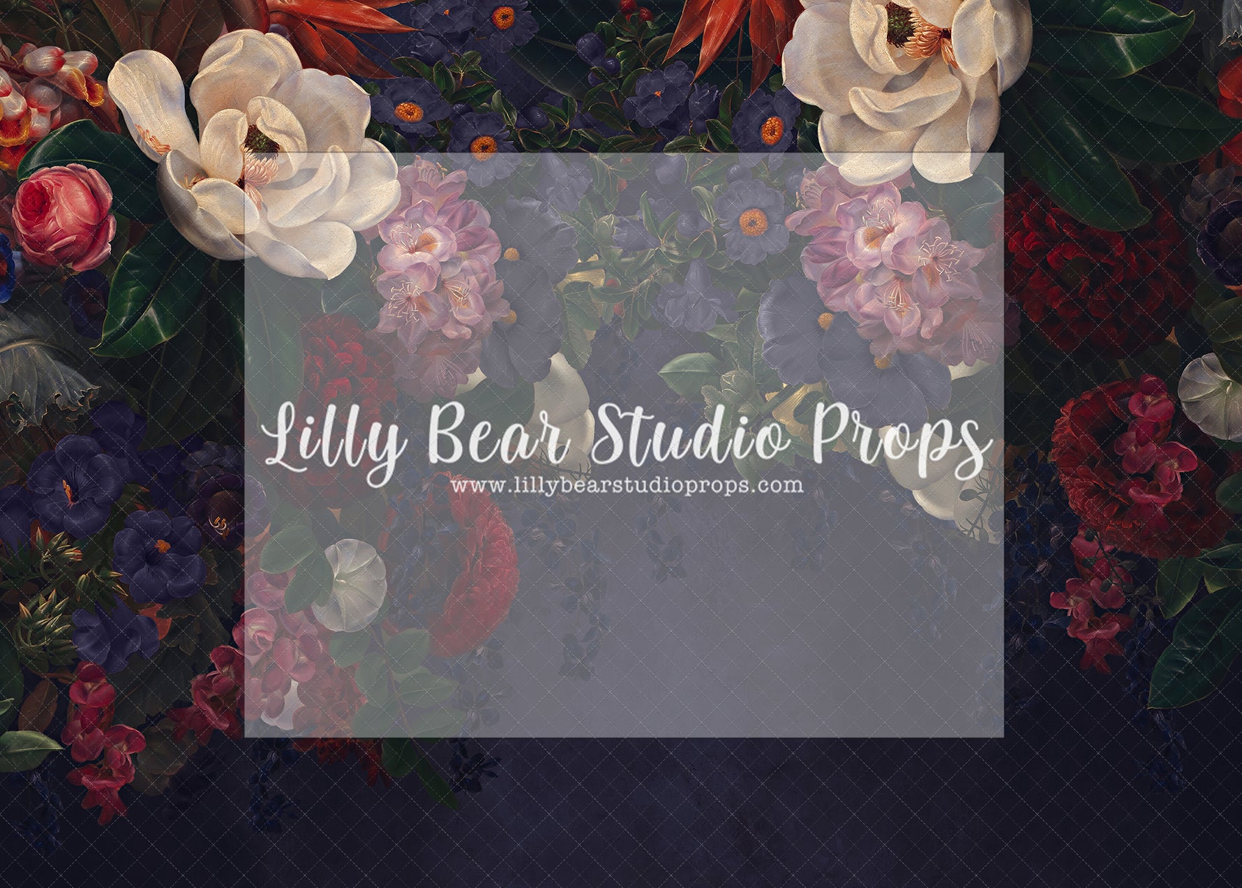 Jewel Floral - Lilly Bear Studio Props, fine art, floral, girls, hand painted