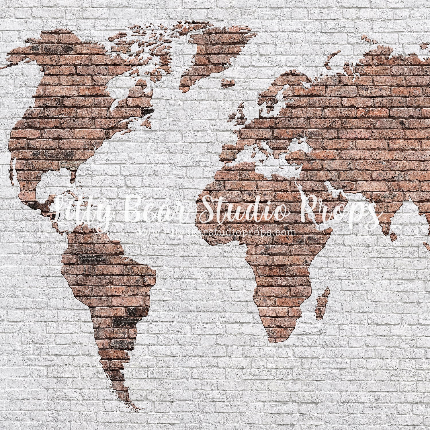 Journey Brick by Lilly Bear Studio Props sold by Lilly Bear Studio Props, backdrop - black brick - cream brick - distre