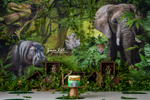 Jumanji - Lilly Bear Studio Props, animals, baby jungle, dessert island, elephant, hippo, into the jungle, island, island jungle, jumanji, jungle, jungle animals, jungle island, jungle leaves, jungle stripes, safari, snake, tiger, welcome to the jungle