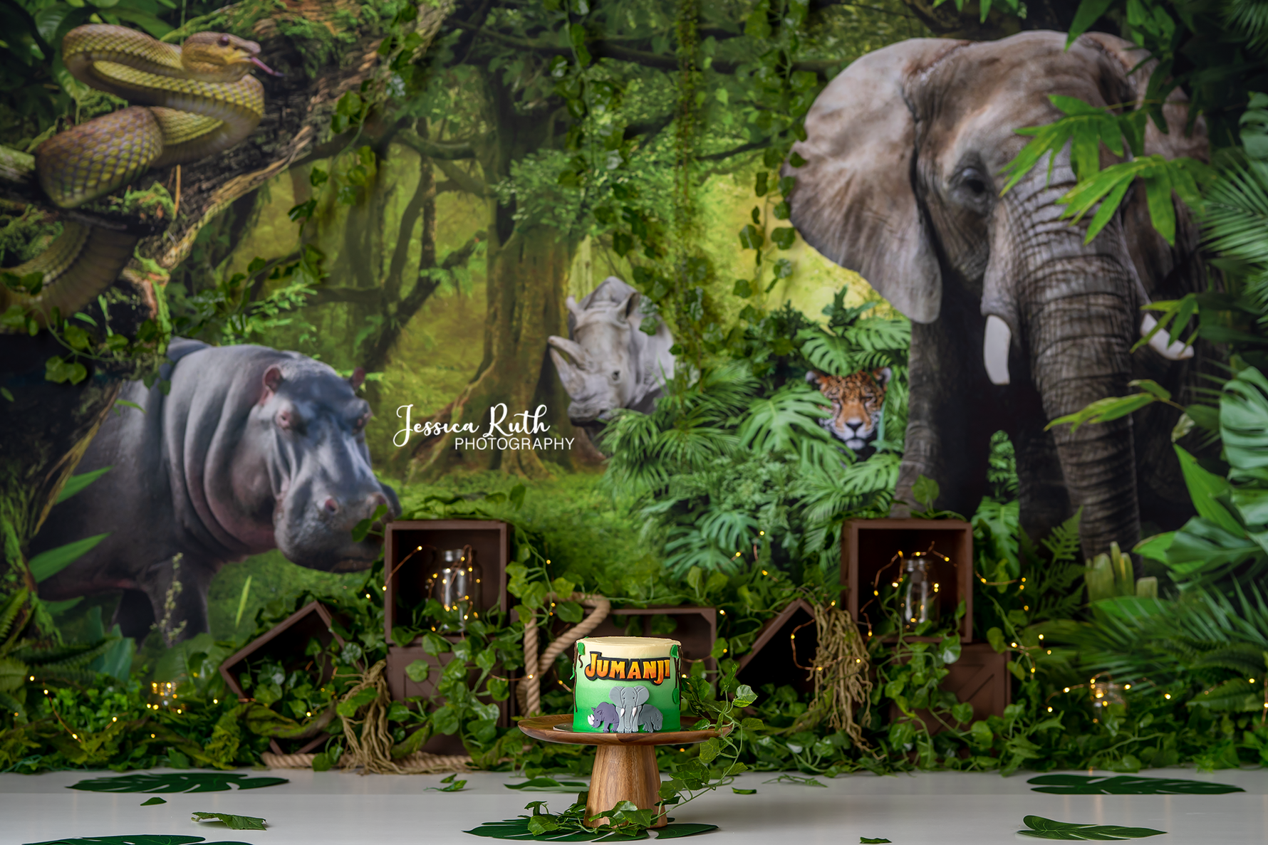 Jumanji - Lilly Bear Studio Props, animals, baby jungle, dessert island, elephant, hippo, into the jungle, island, island jungle, jumanji, jungle, jungle animals, jungle island, jungle leaves, jungle stripes, safari, snake, tiger, welcome to the jungle