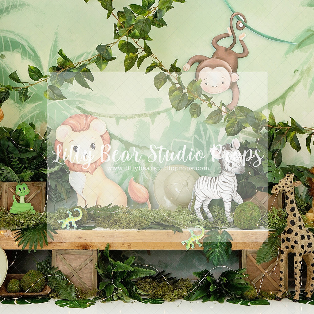 Jungle Animals - Lilly Bear Studio Props, cloud, hearts, rainbow, rainbow hearts