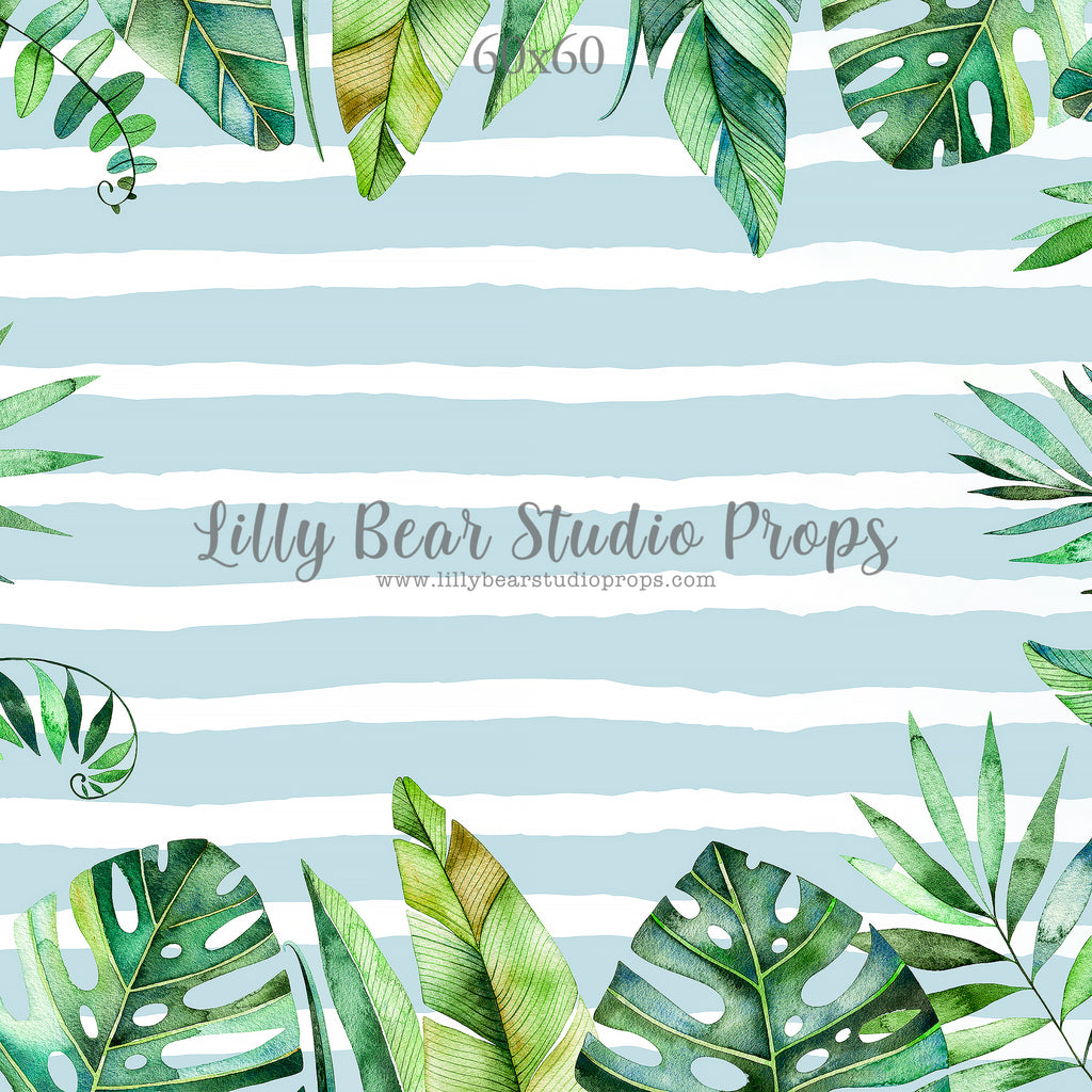 Jungle Stripes by Lilly Bear Studio Props sold by Lilly Bear Studio Props, blue - blue stripes - FABRICS - jungle - jun