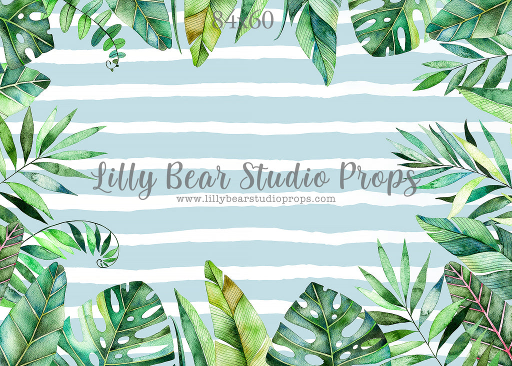 Jungle Stripes by Lilly Bear Studio Props sold by Lilly Bear Studio Props, blue - blue stripes - FABRICS - jungle - jun