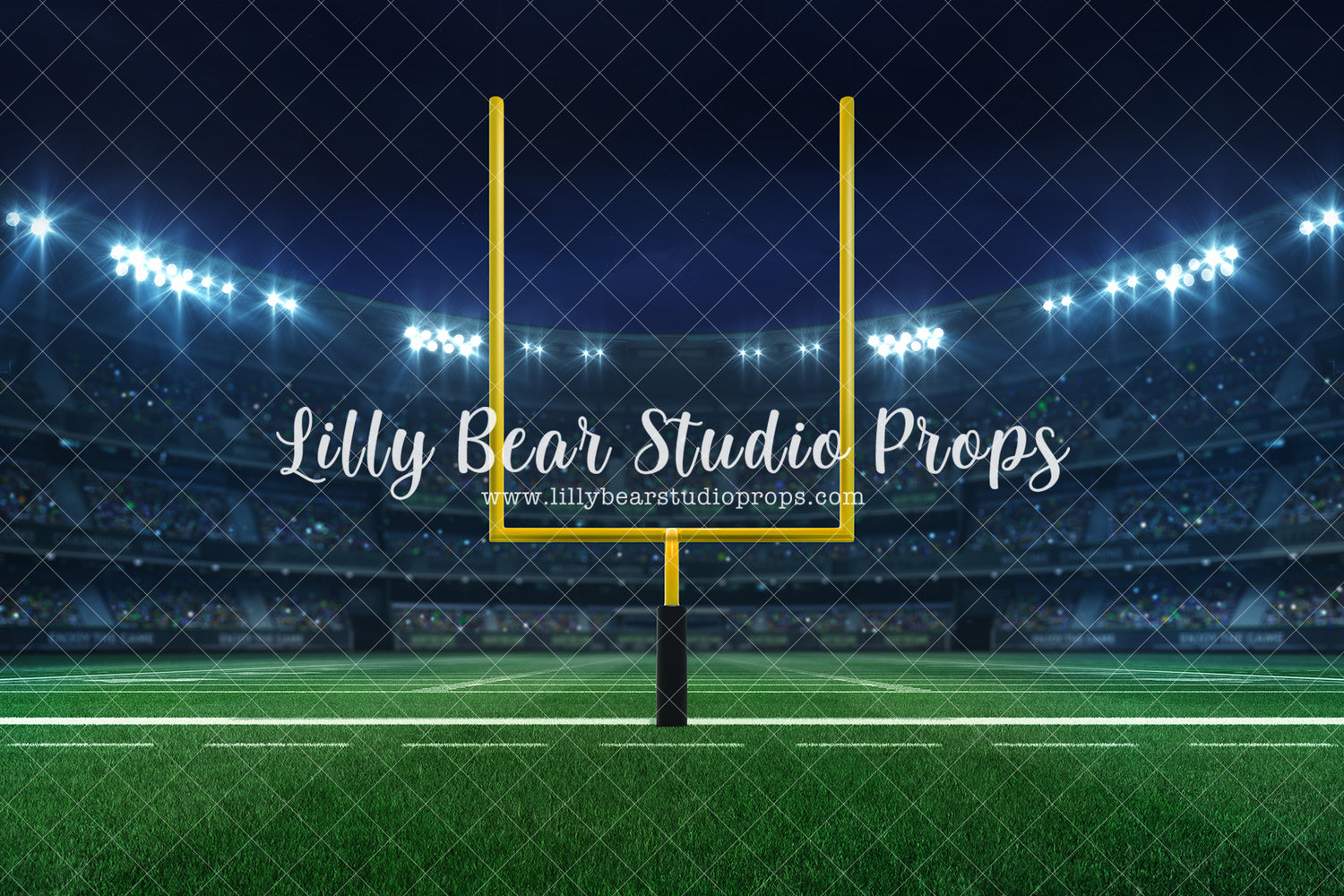 Kickoff Line - Lilly Bear Studio Props, boy sports, football, football field, kick ball, sport birthday, sport field, sports, sports field, sports game, sports party, sports team, sports theme, super bowl, Wrinkle Free Fabric