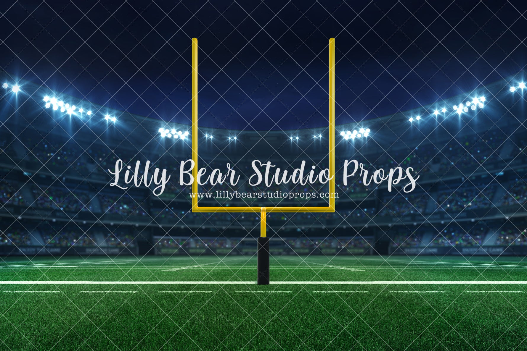 Kickoff Line - Lilly Bear Studio Props, boy sports, football, football field, kick ball, sport birthday, sport field, sports, sports field, sports game, sports party, sports team, sports theme, super bowl, Wrinkle Free Fabric