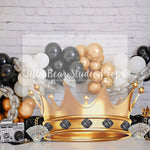 King Biggie - Lilly Bear Studio Props, baby boss, black & gold, boss, boss baby, bow tie, crown, dj, FABRICS, gold and black, grey and blue, mister, mister one, mr.heartbreaker, mr.onederful, one-derful