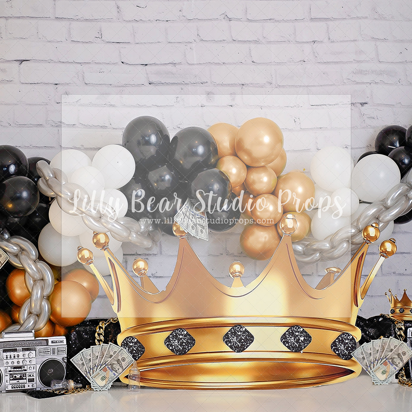 King Biggie - Lilly Bear Studio Props, baby boss, black & gold, boss, boss baby, bow tie, crown, dj, FABRICS, gold and black, grey and blue, mister, mister one, mr.heartbreaker, mr.onederful, one-derful