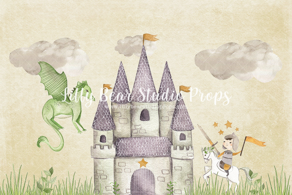 Knights Castle - Lilly Bear Studio Props, castle, dragon, fairly tales, knights, prince, storytime