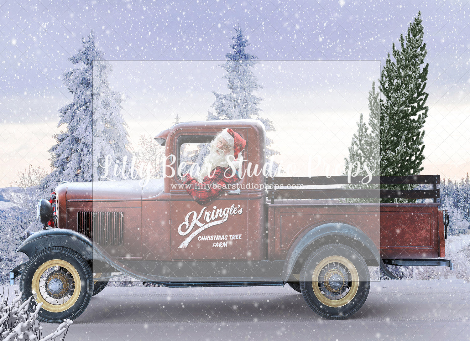 Kringles Tree Farm - Lilly Bear Studio Props, christmas, Cozy, Decorated, Festive, Giving, Holiday, Holy, Hopeful, Joyful, Merry, Peaceful, Peacful, Red & Green, Seasonal, Winter, Xmas, Yuletide
