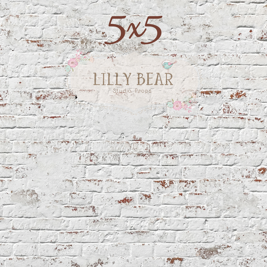 L.A. Brick Floor by Lilly Bear Studio Props sold by Lilly Bear Studio Props, brick - Brick Wall - distressed - distress