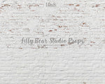 L.A. White Wash Brick Wall by Lilly Bear Studio Props sold by Lilly Bear Studio Props, distressed - distressed brick