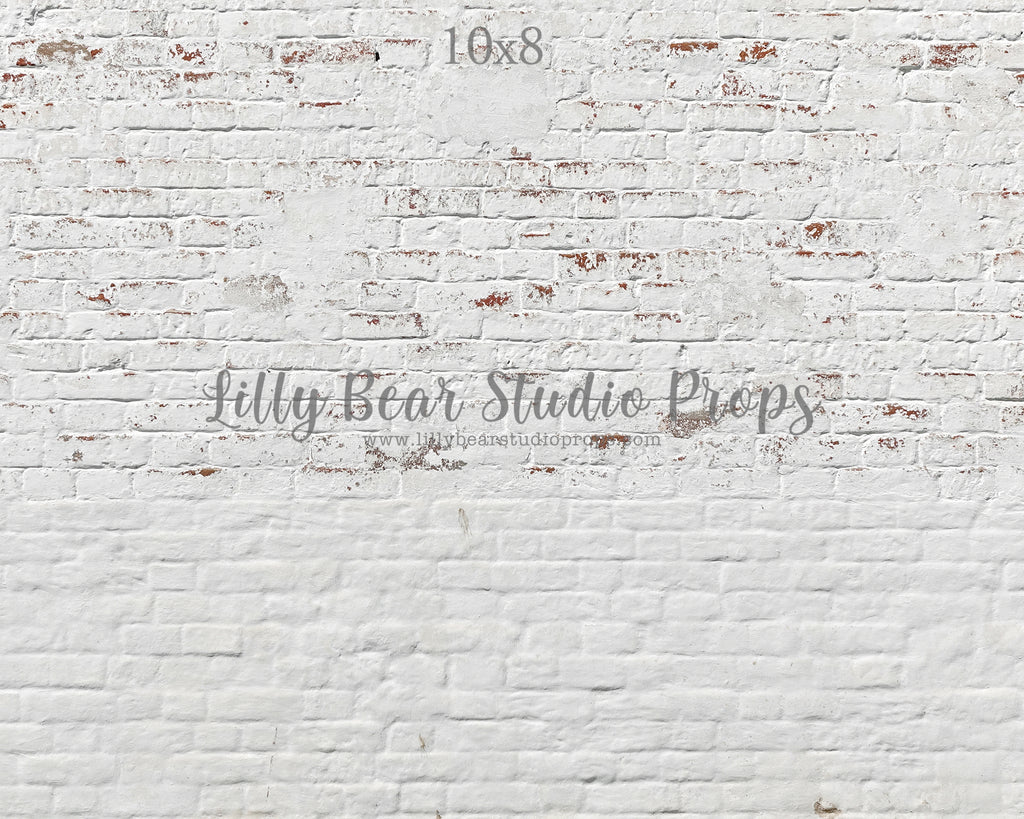 L.A. White Wash Brick LB Pro Floor by Lilly Bear Studio Props sold by Lilly Bear Studio Props, distressed - distressed