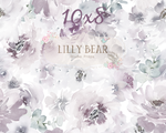 Lavender Mist by Lilly Bear Studio Props sold by Lilly Bear Studio Props, abstract - FABRICS - floral - flowers - hand