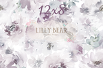 Lavender Mist by Lilly Bear Studio Props sold by Lilly Bear Studio Props, abstract - FABRICS - floral - flowers - hand