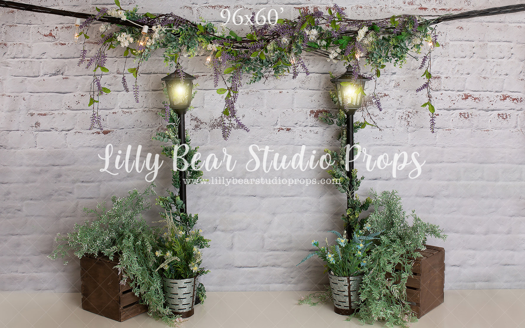Lavender Archway by Daniella Photography sold by Lilly Bear Studio Props, boys - brick - Brick Wall - cake smash - dist