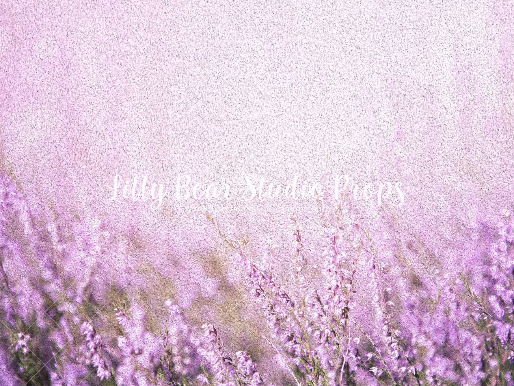 Lavender Fields by DeAnna Strange - Lilly Bear Studio Props, beige, concrete wall, cream texture, FABRICS, floral, floral garden, floral texture, florals, gender neutral, hand painted, lavender floral, neutral, neutral texture, painted, purple floral, soft floral, textured