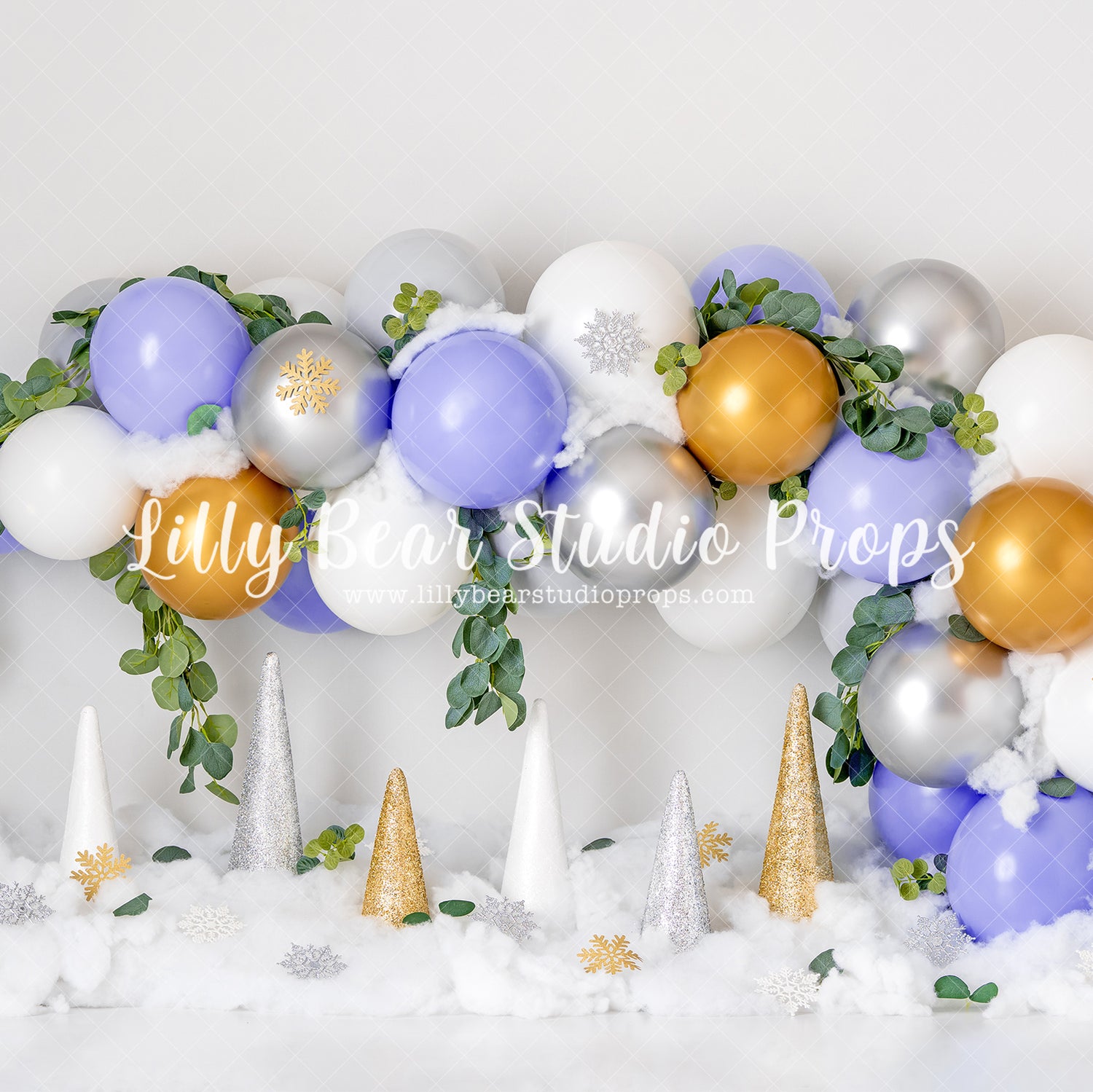 Lavender Winter Eucalyptus Balloon Garland - Lilly Bear Studio Props, boho balloons, boho teepee, eucalyptus, eucalyptus balloon, eucalyptus balloon arch, eucalyptus birthday, eucalyptus garden, fabric, fine art, floral, girls, lavendar, lavender, one-derland, onederland, poly, silver winter, strawberries & cream, strawberry, teepee, vinyl, white winter, winter, winter diamond, winter garland, winter lights, winter onederland, winter snow, winter-onderland